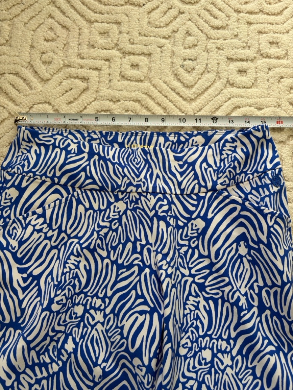 Lilly Pulitzer Corso Pant UPF 50+ in Martinique Blue, Size 8 NWT - Picture 11 of 12